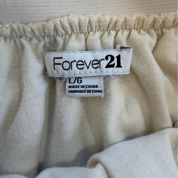 Forever 21 lace skirt ivory size L - Picture 2 of 11